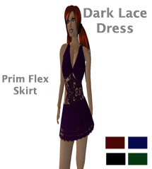 NC-Dark Lace Dress-Red