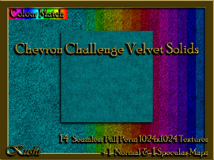 Chevron Challenge VELVET Textures