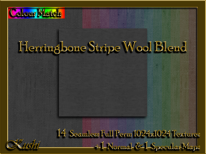 Herringbone Stripe WOOL BLEND Solid Textures