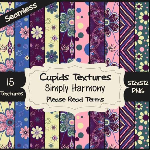 *Cupids Textures * 15 SIMPLE HARMONY