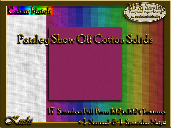 Paisley Show Off COTTON Textures