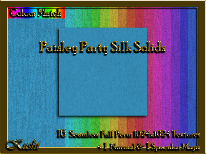 Paisley Party SILK Textures