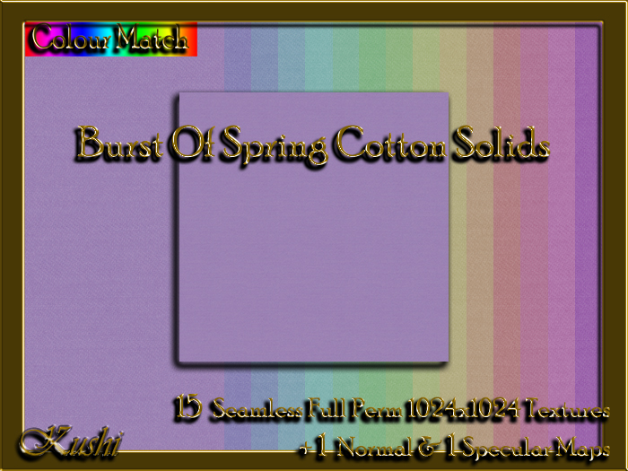 !Kushi! BurstOfSpringCOTTON Textures -WEAR TO UNPACK