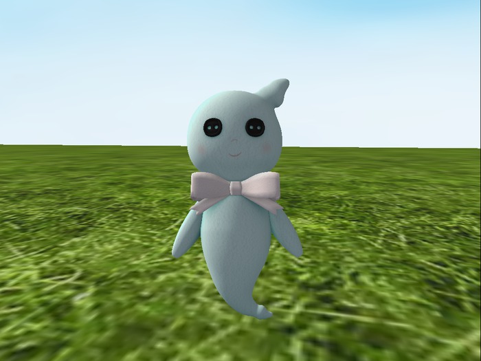 ~* bebe buttons *~ plushie ghost special blue (rare)