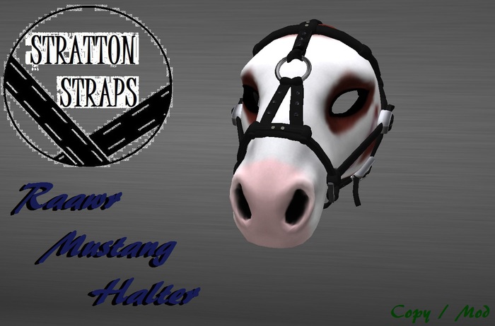 [STST] Raawr Black Leather Halter (BOXED)