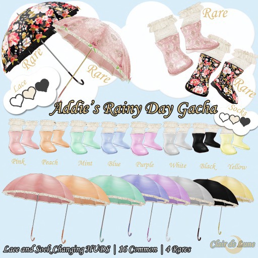 {Clair de Lune } Addie Purple Umbrella
