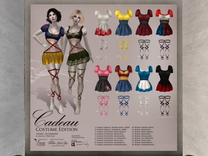 2. Cadeau deballe, Edelweiss~ Dress / Maitreya RARE