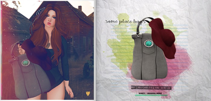 ninety - Some Place Grey  Bag