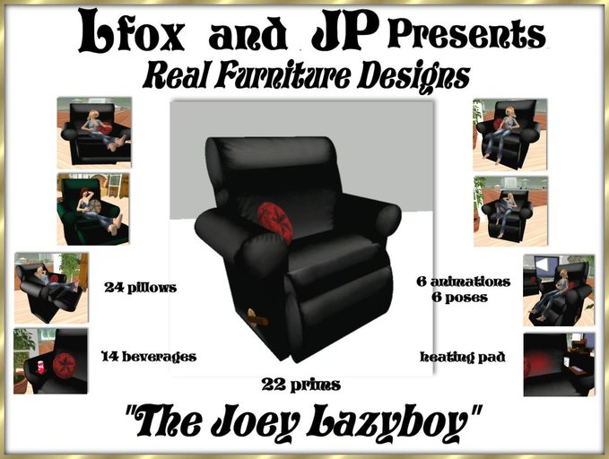 lfox and JP Real Lazyboy "The Joey" Black