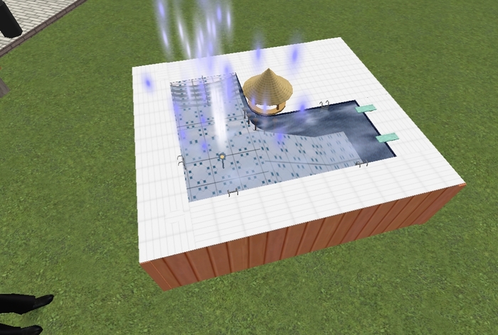 (Freebie) Miniature Pool Fountain