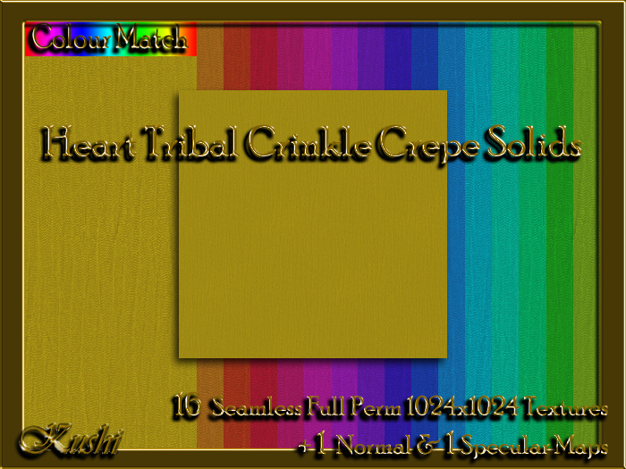 !Kushi! HeartTribalCRINKLECREPE Textures -WEAR TO UNPACK