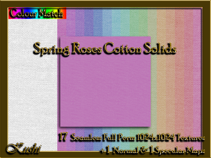 Spring Roses COTTON Textures