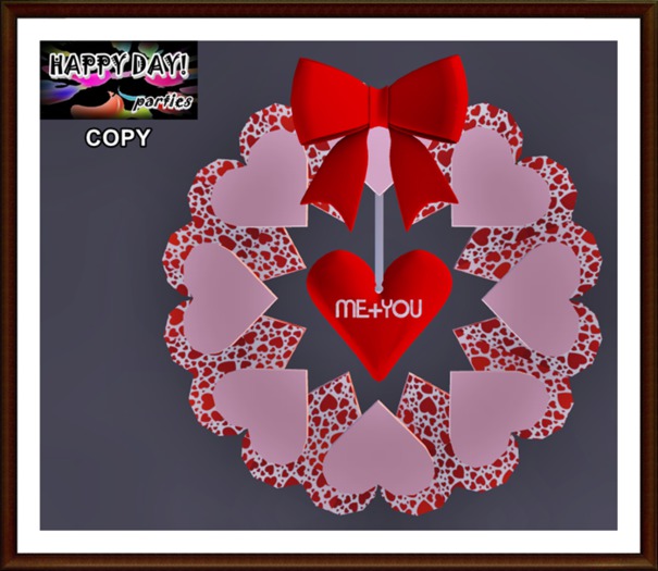 Valentines - Me+You Wreath