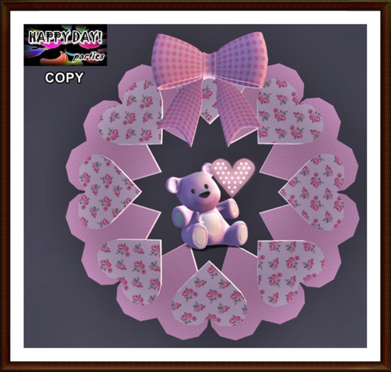 Valentines - Teddybear Wreath