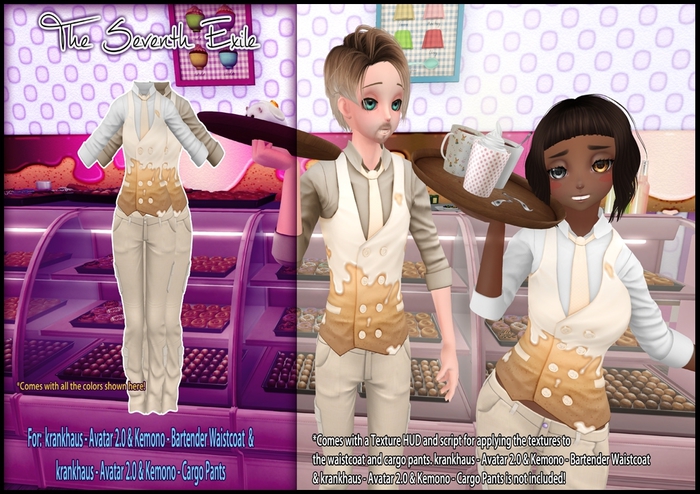 T7E: Cake Cake Cake! Waistcoat Mod (Cream)