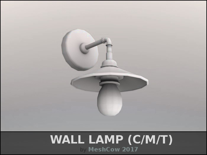 Wall Lamp (C/M/T) by MeshCow 2017