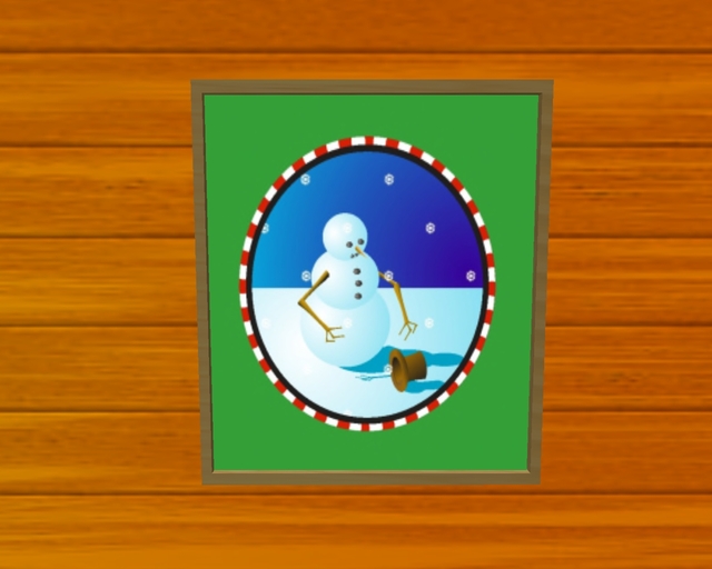 Snowman Perplexed-Framed Wall Art