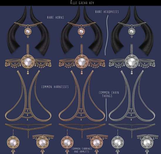 .Charm. Elle // Horns // Silver - RARE