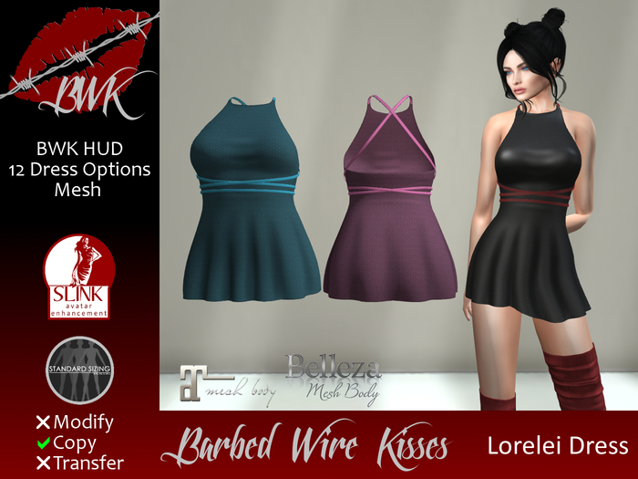 {BWK} Mesh Lorelei Dress (Boxed)