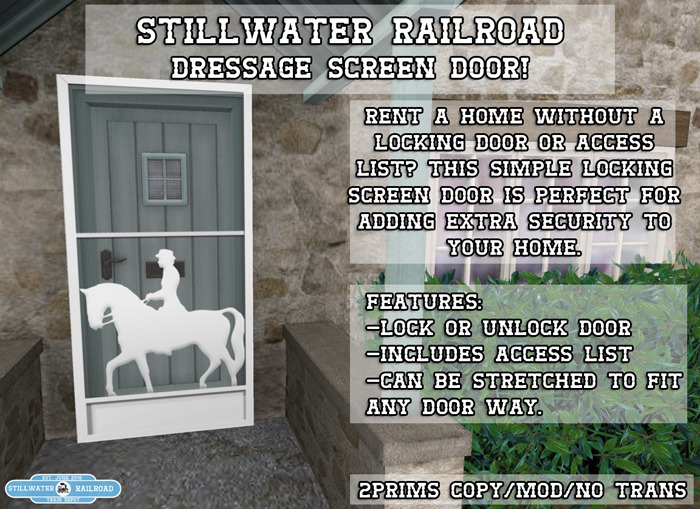 ~*SR*~ Dressage Screen Door [Boxed] v2