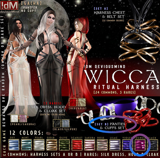 !dM deviousMind "Wicca" **FUCHSIA** (BOX #11B LARA)