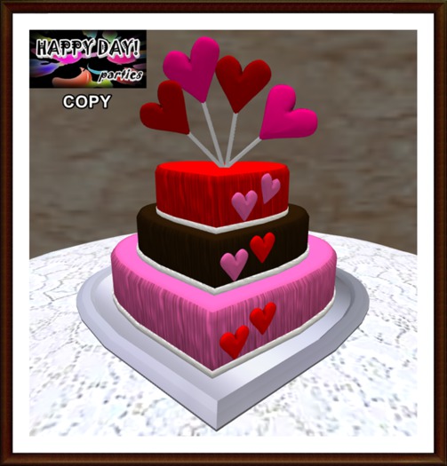 Valentines - Hearts Cake