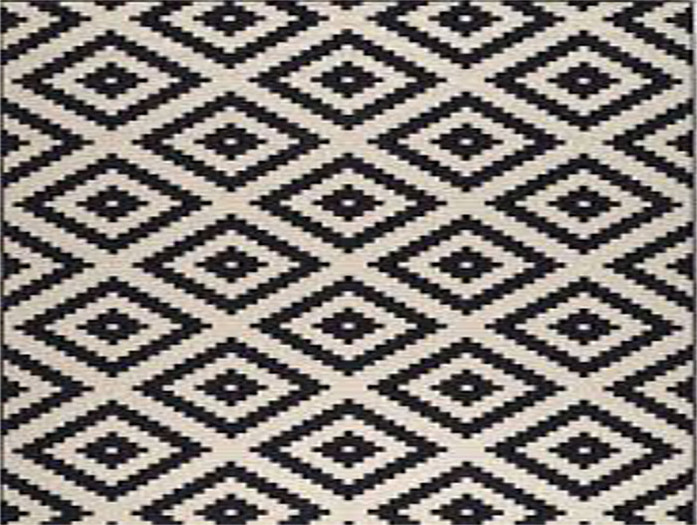 Black and White diamond Rug 