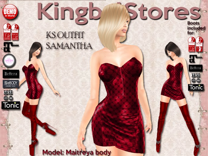 199 KS OUTFIT SAMANTHA DRESS RED