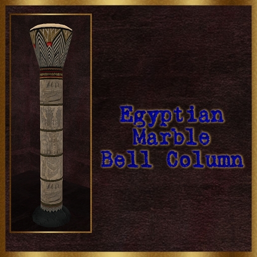 Egyptian Marble Bell Column (Boxed)