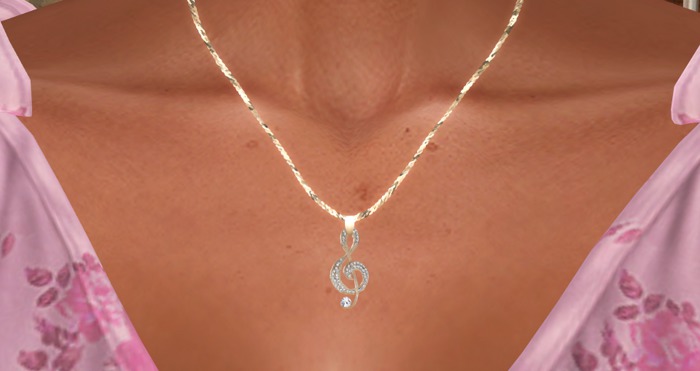 Music Clef Necklace (Boxed)
