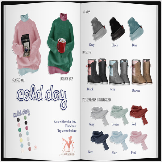 Tentacio. Cold day hat black