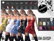 LEATHER  MINI DRESS 8 TEX HUD box