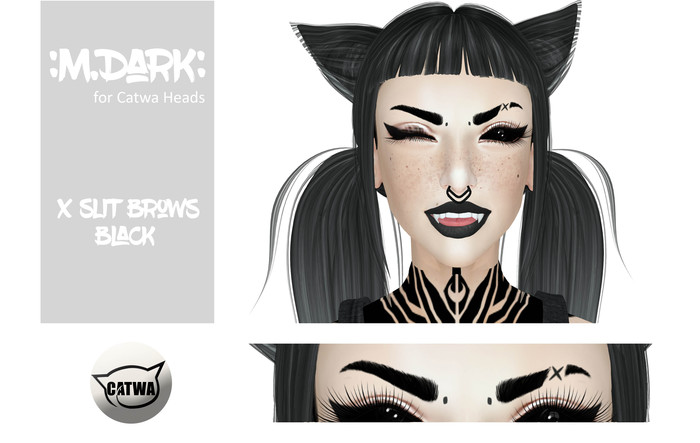 :M.Dark: X Slit Brows