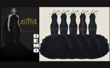 GLITTER - DEMO BELLE mesh gown