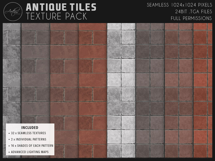 [AC] Antique Tile Textures Pack
