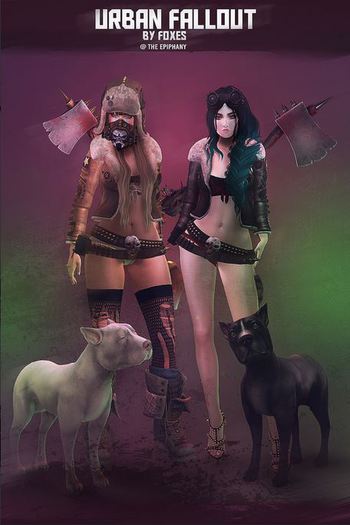 Foxes - Urban Fallout - Bikini Bottoms/top - Dark [box]