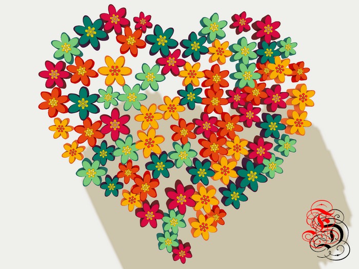 Frosensum ~ Valentine's Flower Heart