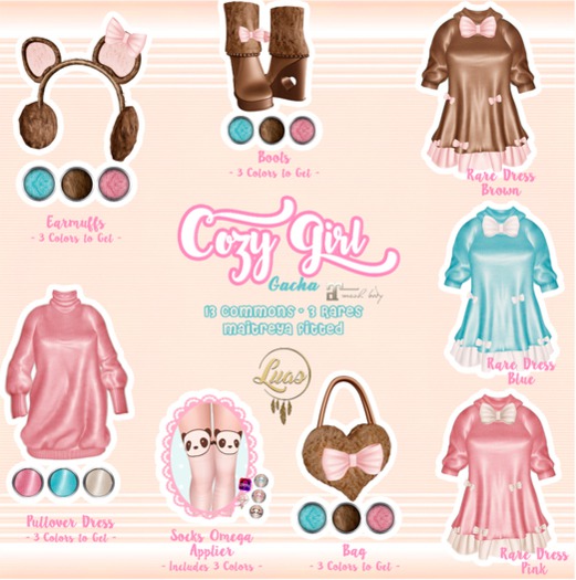 Luas Cozy Girl Boots Pink