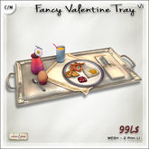 [V/W] Fancy Valentine Tray V1 - 2 LI Romantic breakfast on silver tray