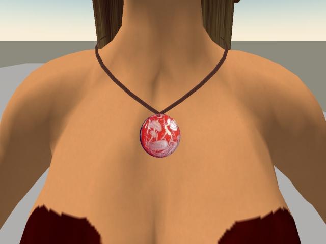 Red Enamel & Leather Necklace Box