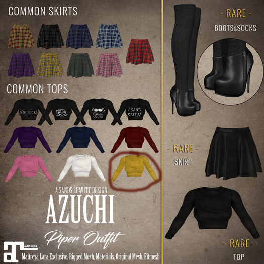 [Azuchi] Piper Top Yellow EP