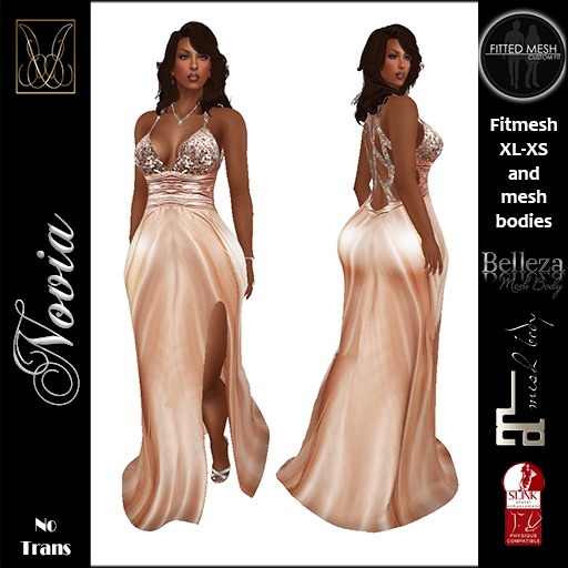 JCD Novia Blush Mesh Gown (bagged)