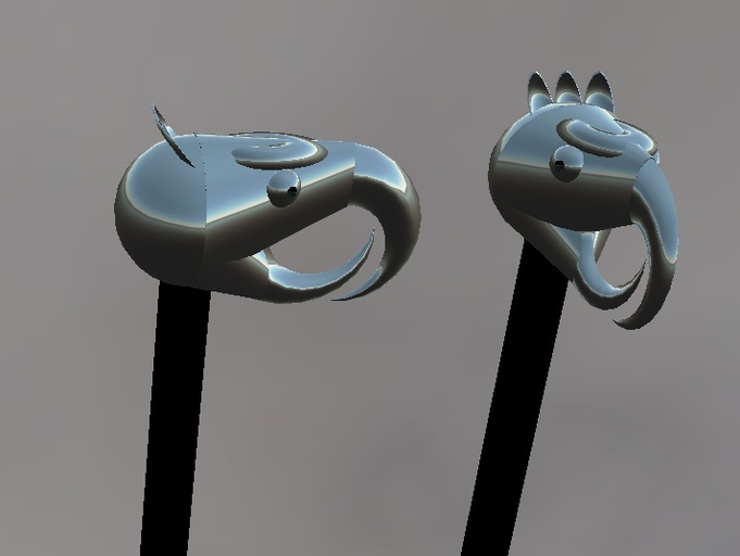 Eagle Head Cane (Silver)