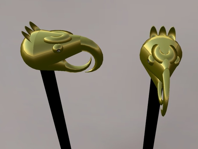 Eagle Head Cane (Gold)