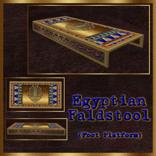 Egyptian Faldstool (Foot Platform) (Boxed)