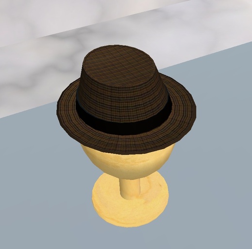 Hat # 3 (Tweed with Black Ribbon)