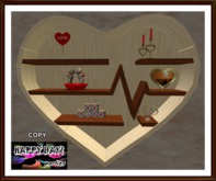 Valentines - Be Mine Heart Shelf b