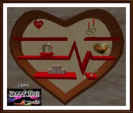 Valentines - Be Mine Heart Shelf d