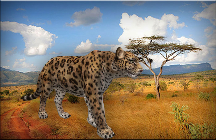 Jaguar sculpture. Great animal. decoration
