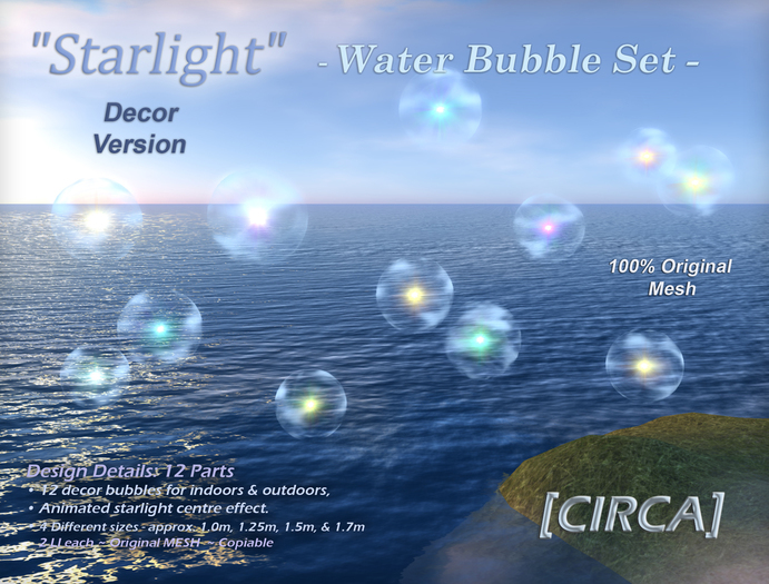 [CIRCA] - "Starlight" - Water Bubble Set - Decor Version